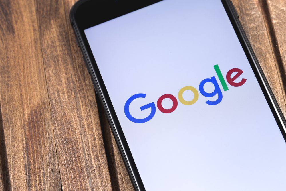 Apple,Iphone,And,Google,Logo.,Google,Is,The,Biggest,Internet