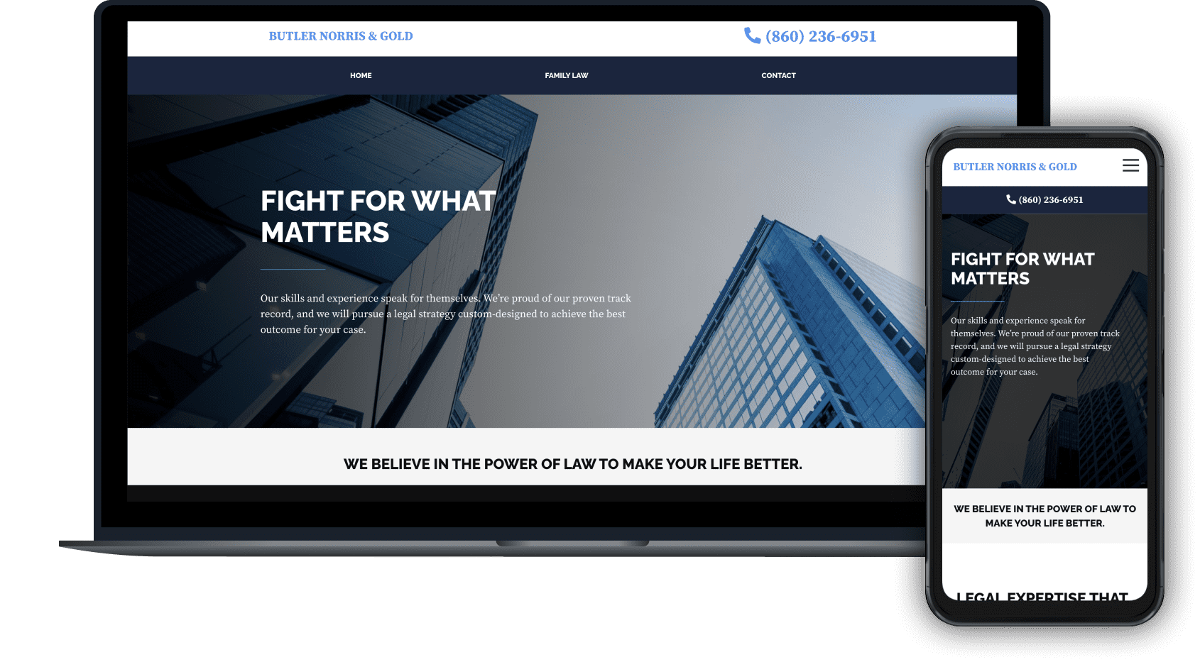 Butler Norris & Gold’s practice area page on family law in Connecticut